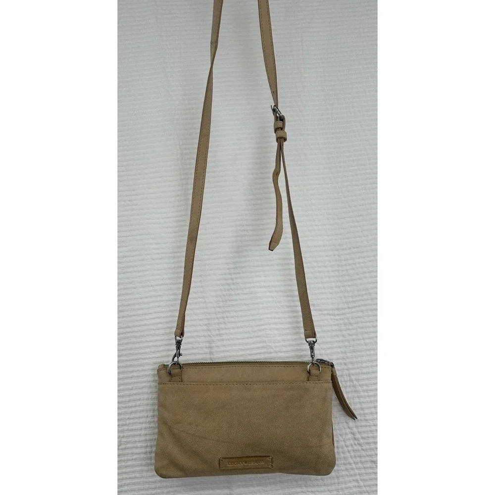 Lucky Brand‎ Western Style Convertible Crossbody Leather Wallet Bag Purse